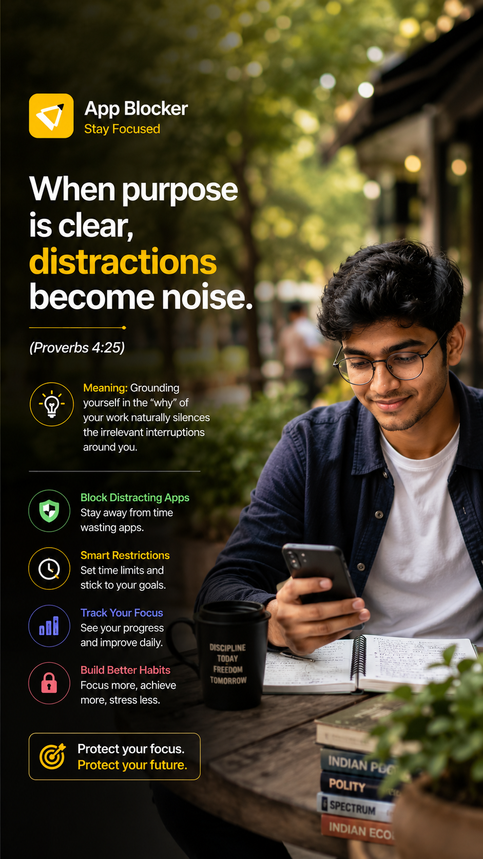 When purpose is clear, distractions become noise β focus mode in ReviseUPSC